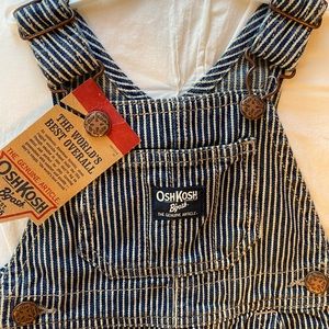 OshKosh Bgosh train overalls NWT
